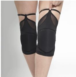 Fire Black Queen Pole Dance Knee Pads