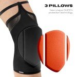 Fire Black Queen Pole Dance Knee Pads
