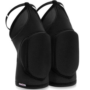 Fire Black Queen Pole Dance Knee Pads