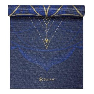 Gaiam Premium Print Yoga Mat Reversible & Thick