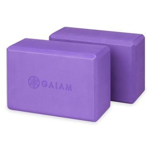 Non-Slip Yoga Blocks, 2-Pack (Purple)