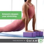 Non-Slip Yoga Blocks, 2-Pack (Purple)