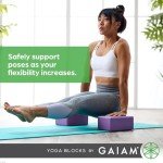 Non-Slip Yoga Blocks, 2-Pack (Purple)