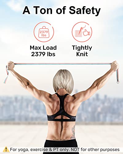 Tumaz Yoga Strap, 15+ Colors, 6-10 Feet