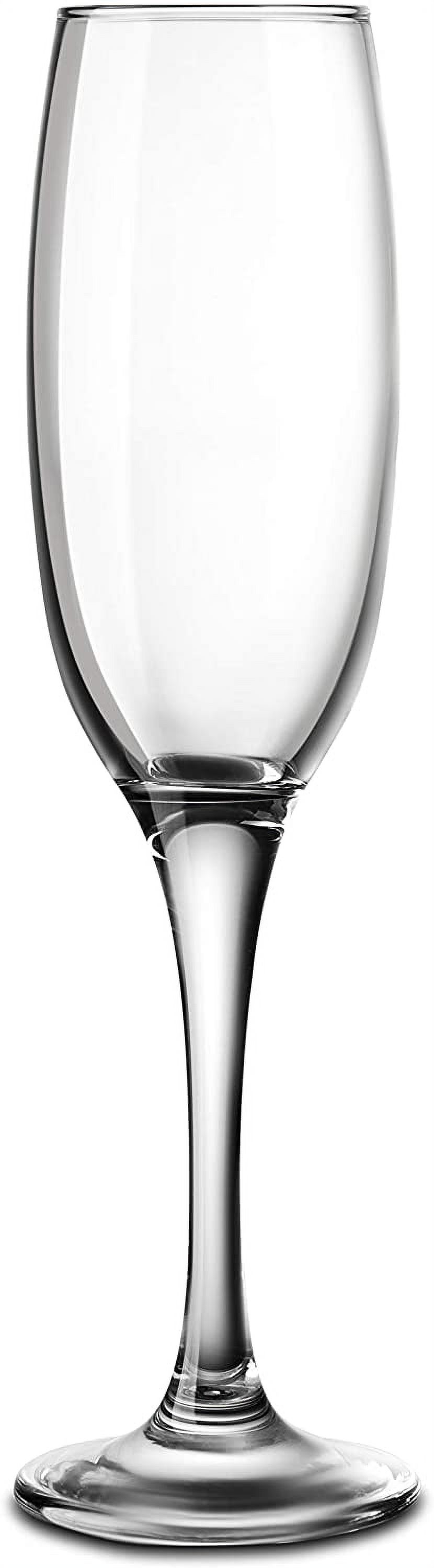 Set of 8 Thin Stem Champagne Flutes