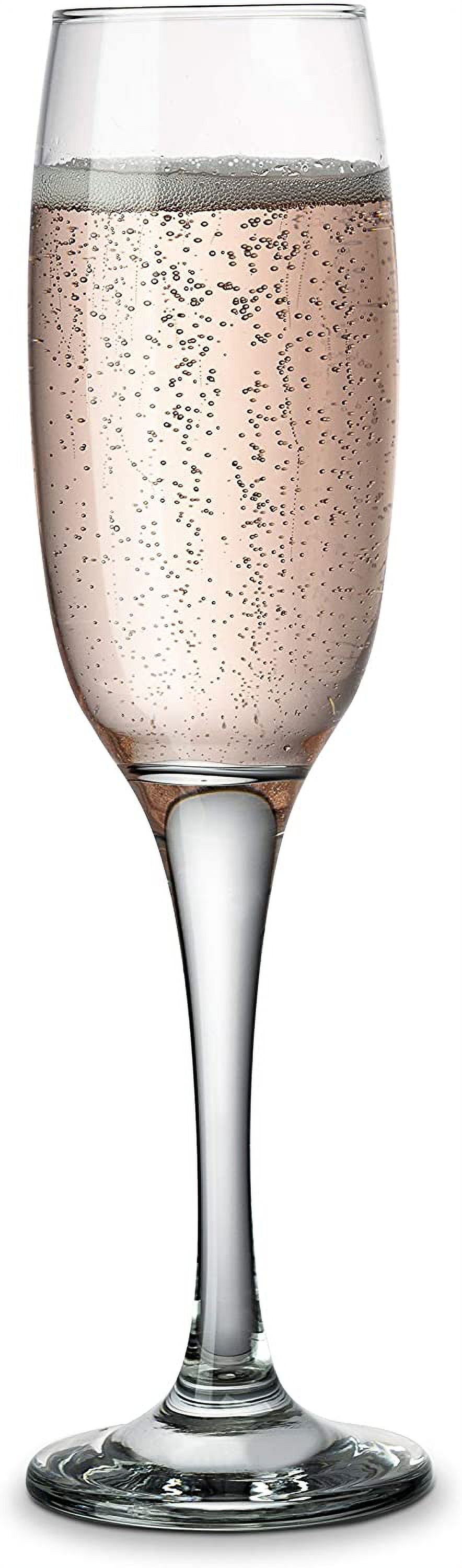 Set of 8 Thin Stem Champagne Flutes