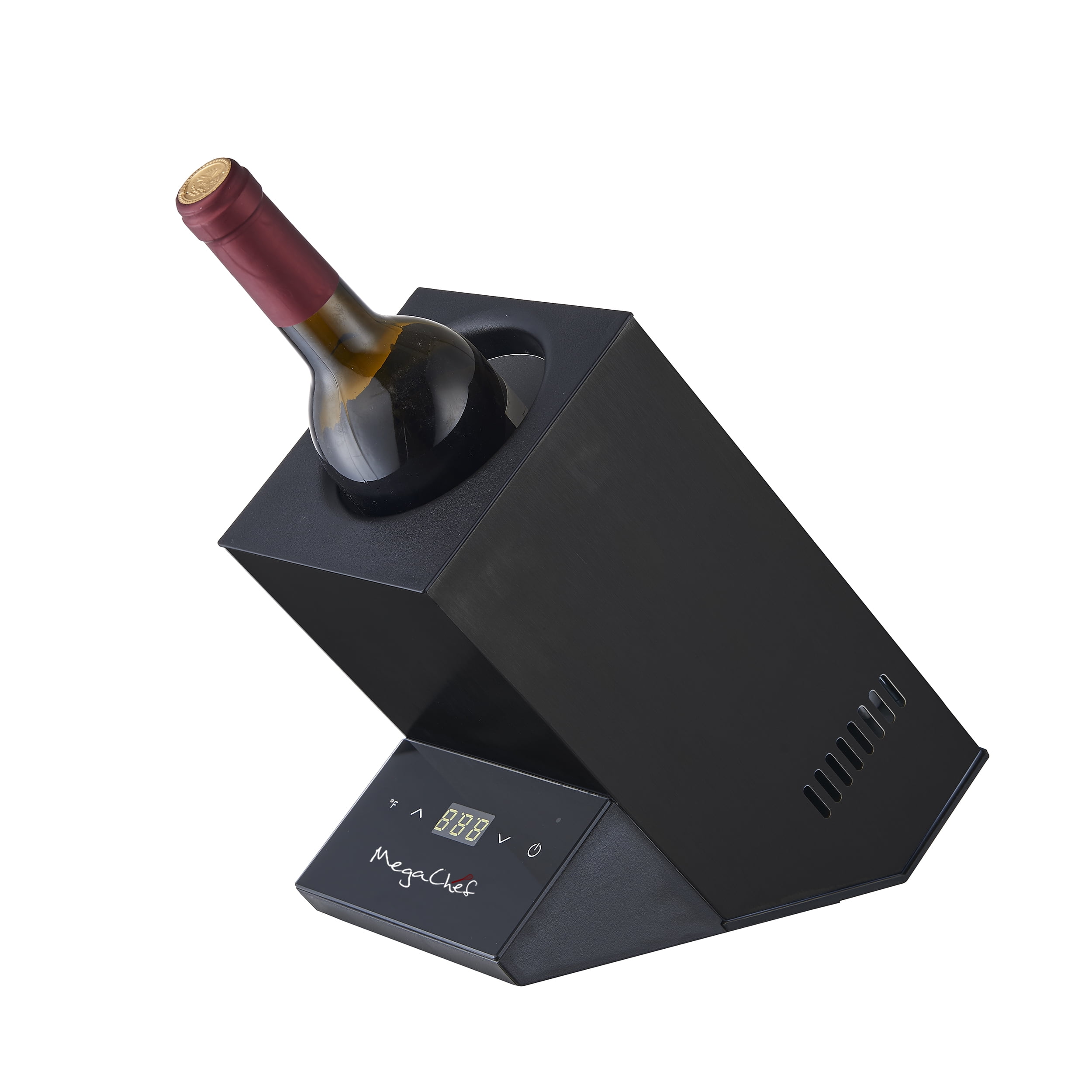 Black Electric Wine Chiller with Digital Display