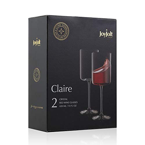 JoyJolt Claire Red Wine Glass Set - 14oz