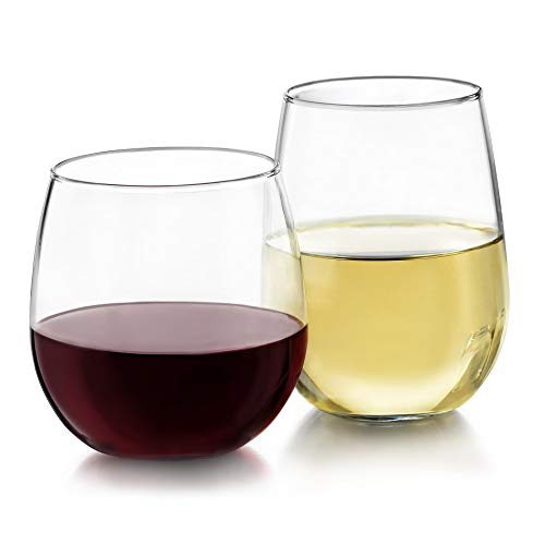 Set of 12 Stemless Wine Glasses