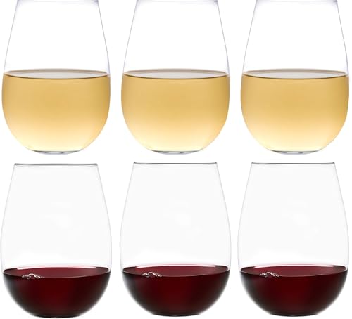 Award-Winning European Lead-Free Stemless Wine Glasses
