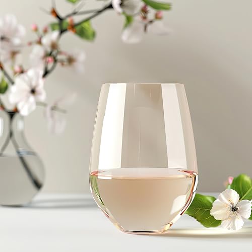 Award-Winning European Lead-Free Stemless Wine Glasses