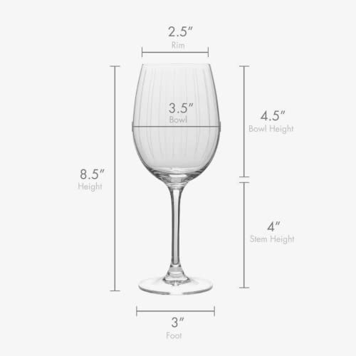 Mikasa Cheers Set of 4 White Wine Glasses