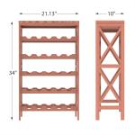 25-Bottle Wine Rack with Tabletop by Lavish Home