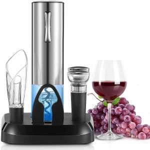 Cordless Electric Wine Opener Set
