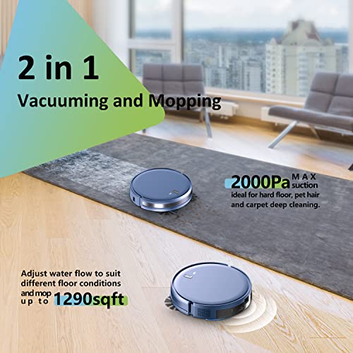 Alexa compatible robot vacuum and mop combo