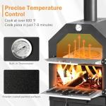 Firewood Pizza Grill for Outdoor Cooking