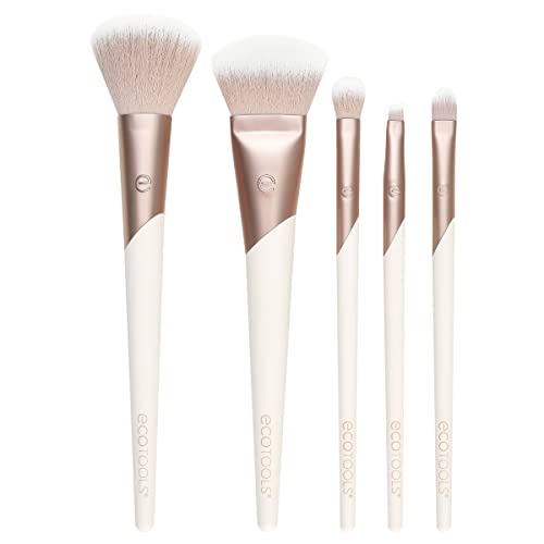 5 Piece Luxe Natural Elegance Makeup Brush Set
