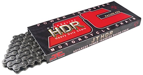 JT Chain JTC428HDR130SL (428 Series) Black Steel 130 Link Heavy Duty Non O-Ring Chain with Connecting Link