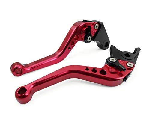Ride IT PT-GROM Short Brake Clutch Levers for GROM MSX125 Monkey 2014-2022,Hawk 250 2019-2020,Rebel 250 CMX-Red