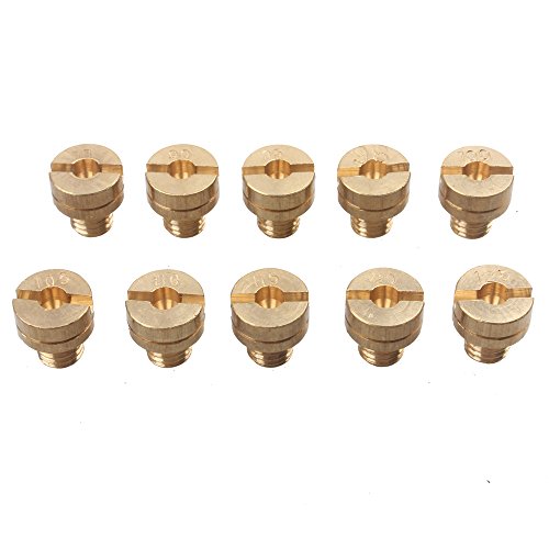 Carburetor Jet Kit - VM22, VM24, VM26, VM30 Kit Replacement - Rejet Kit Compatible with 125, 150, 200, 250cc Dirt Pit Bike - 10-Pack with 88, 90, 95, 98, 100, 105, 110, 115, 120 & 125