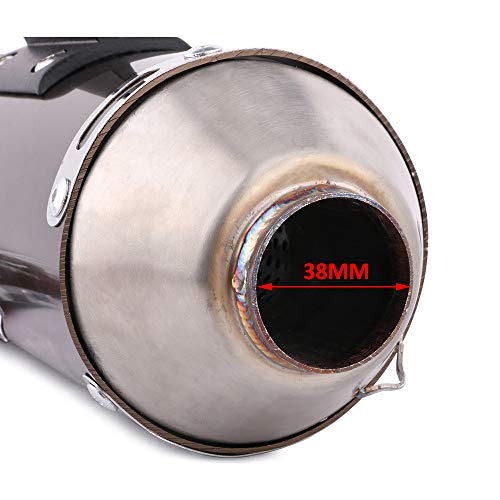 JFG RACING Motorcycle Slip On Exhaust Muffler Pipe Full System for CRF150F CRF230F 2003-2017 Motocross