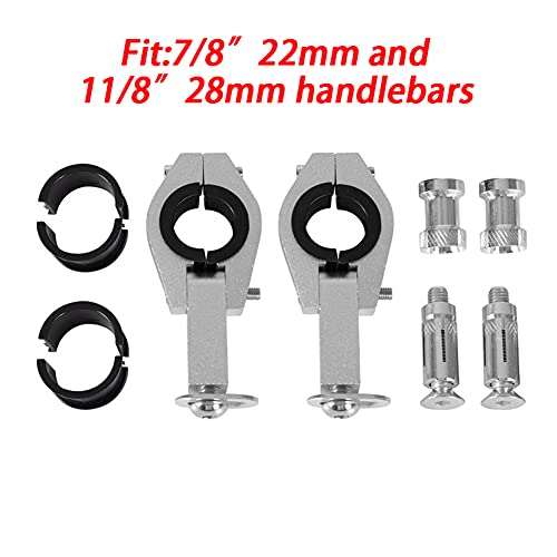JXMOTO Handguards- Universal for 7/8" and 1 1/8" Brush Bar For off Road ATV Yamaha Kawasaki Suzuki For Honda Motorcycle Pit Dirt Bike Motocross-black
