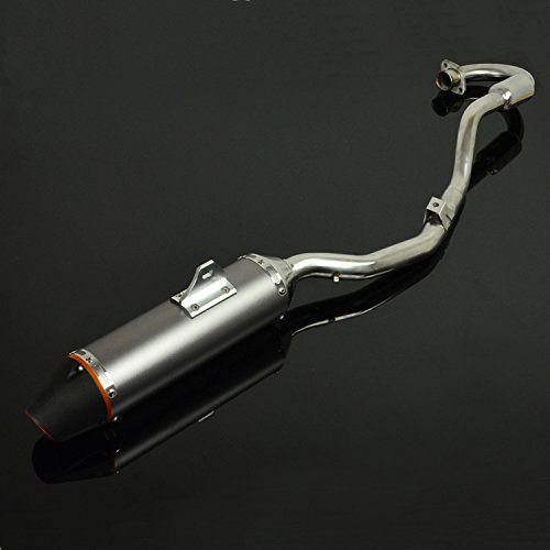 Motorcycle Slip On Full Exhaust Muffler Pipe System Stainless Steel For CRF230F 2003-2013 CRF150F 2003-2013 HAWK 250 Enduro Dirt Pit Bike Titanium
