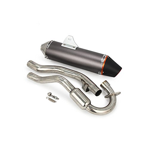 Motorcycle Slip On Full Exhaust Muffler Pipe System Stainless Steel For CRF230F 2003-2013 CRF150F 2003-2013 HAWK 250 Enduro Dirt Pit Bike Titanium