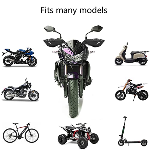 Kucehiup Motorcycle Handguards 7/8" 22mm Universal Hand Guards Black