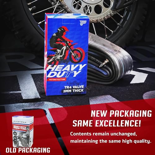 PIVOTRAX 110/100-18 (4.50 X 18) Heavy Duty Motorcycle Tube - 3mm Thick - TR4
