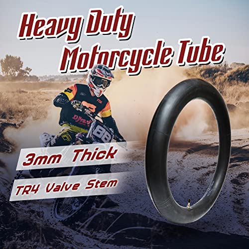 PIVOTRAX 110/100-18 (4.50 X 18) Heavy Duty Motorcycle Tube - 3mm Thick - TR4