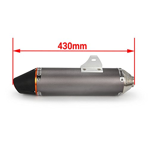 Motorcycle Slip-On Full Exhaust Muffler System For CRF150F CRF230F 2003-2013 HAWK 250 TAOTAO TBR7 Enduor - Titanium