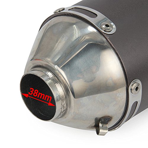 Motorcycle Slip-On Full Exhaust Muffler System For CRF150F CRF230F 2003-2013 HAWK 250 TAOTAO TBR7 Enduor - Titanium