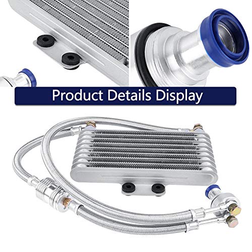 KIMISS Aluminum Motorcycle Engine Oil Cooler Radiator Kits modified for CB CG Engine