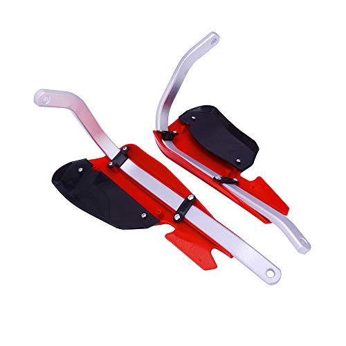 JFG RACING Handguards Dirt Bike Hand Guards - Universal For 7/8in And 1 1/8in Handlebar - For Dirt Bike For Motocross Enduro Supermoto(Red)
