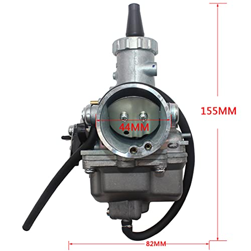 VM26 Carburetor for Mikuni PZ30 Apollo Taotao 150cc 160cc 200cc 250cc Hawk 250 Pit Dirt Bike with 45mm Air Filter Mainfold Intake Pipe Fits Go-Kart SunL JCL ATV Motorbike