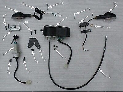 RPS Hawk 250 Speedometer Cable (#2 in diagram)