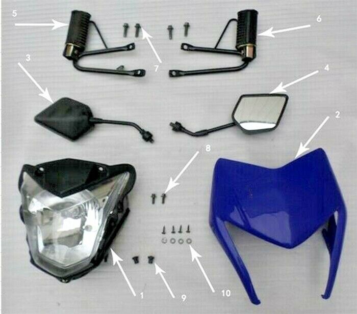 RPS Hawk 250 Right Side Mirror (#4 in diagram)