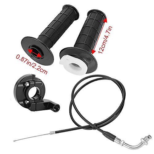 7/8" Twist Throttle Handle Grip Cable for Dirt Bike Quad ATV Pit 50cc 125cc 150 250 125cc & 140cc 4-stroke Mini Bike Pocket Bike Twist Throttle Cable
