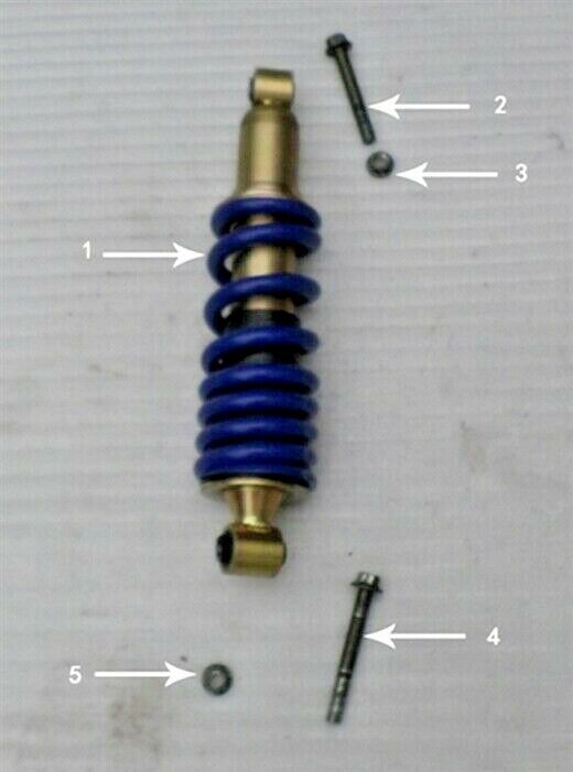 RPS Hawk 250 Rear Shock Absorber (#1 in diagram)