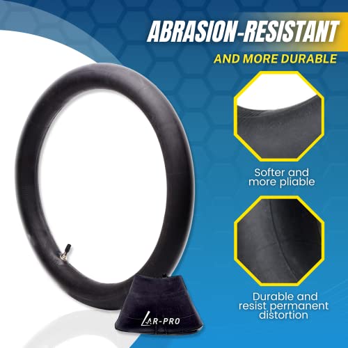 (2-Pack) 110/100-18 (4.50 x 18) Heavy-Duty Motorcycle Inner Tubes - 3mm Thick Butyl Rubber Inner Tubes - TR4 Valve Stems - Designed for Off-Road and Motocross Tires