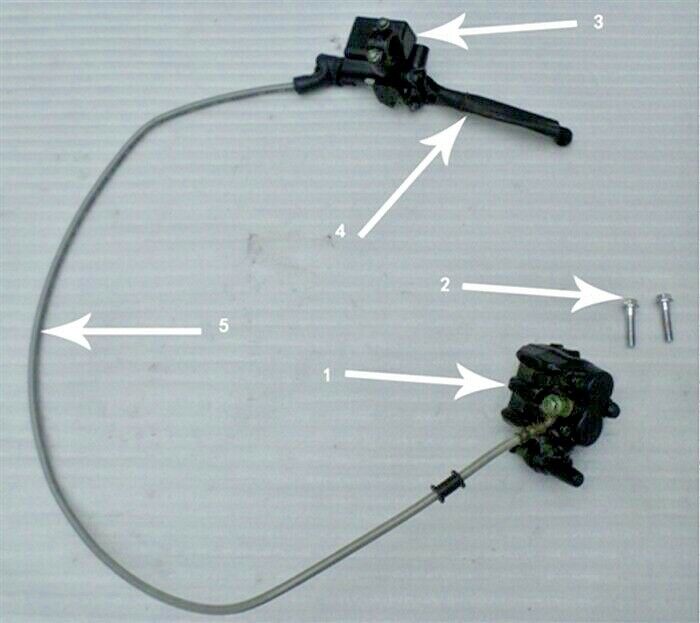 RPS Hawk 250 Front Brake Lever (#4 in diagram)