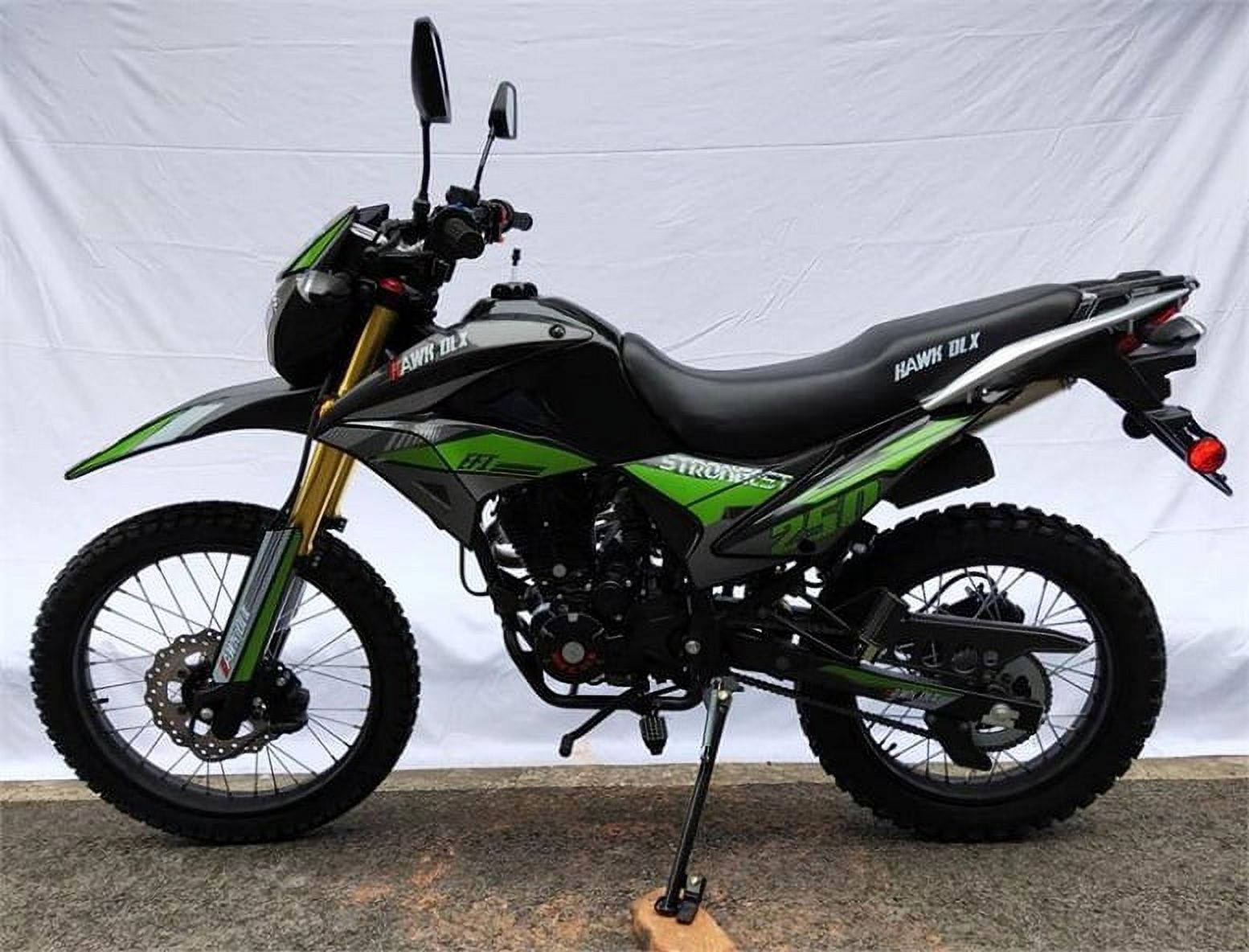 GREEN - HAWK DLX 250CC DOT BIKE, FULLY LOADED EFI MODEL FOR SALE
