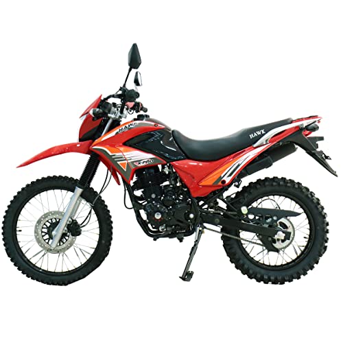 X-PRO Hawk 250 Dirt Bike Motorcycle Bike Dirt Bike Enduro Bike Motorcycle Bike(Red)