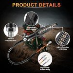 LivTee Super Bright 4PCS Motorcycle Indicators Flowing Turn Signal Brake Lights & Daytime Running Lights 12V for Motorbike Scooter Quad Cruiser Off Road, White/Red/Amber
