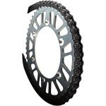 JT Chain JTC428HDR130SL (428 Series) Black Steel 130 Link Heavy Duty Non O-Ring Chain with Connecting Link