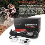 JFG RACING Motorcycle Universal Handguards Dirt Bike Hand Guards For Sur Ron ATV Pit Bike off Road Motocross Enduro MX- Black