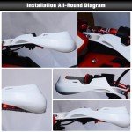 JFG RACING Motorcycle Universal Handguards Dirt Bike Hand Guards For Sur Ron ATV Pit Bike off Road Motocross Enduro MX- Black
