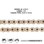 NICHE 428 Drive Chain 130 Links Standard Non O-Ring with Connecting Master Link
