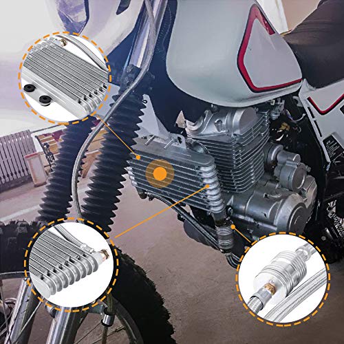 KIMISS Aluminum Motorcycle Engine Oil Cooler Radiator Kits modified for CB CG Engine